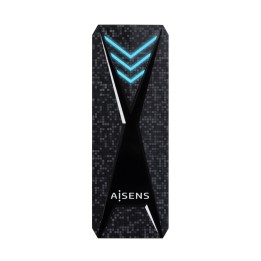 Caja AISENS SSD M.2 USB-C 3.1 RGB Negra (ASM2-RGB013B)