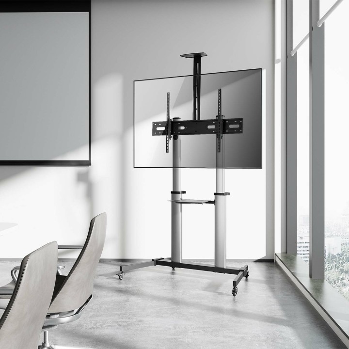 Soporte Suelo AISENS 60-100" Con ruedas (FT100TE-259)