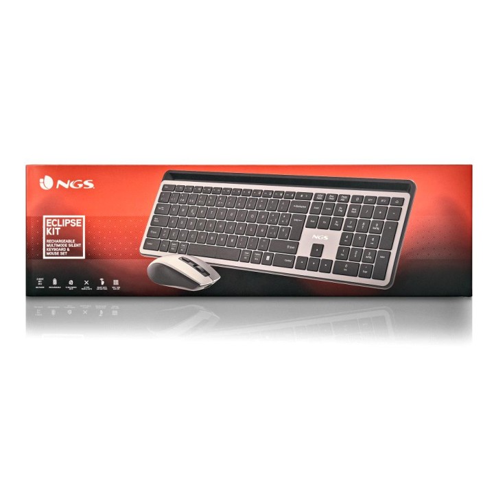 T+Ratón NGS Recargable Wireless Negro (ECLIPSEKIT)