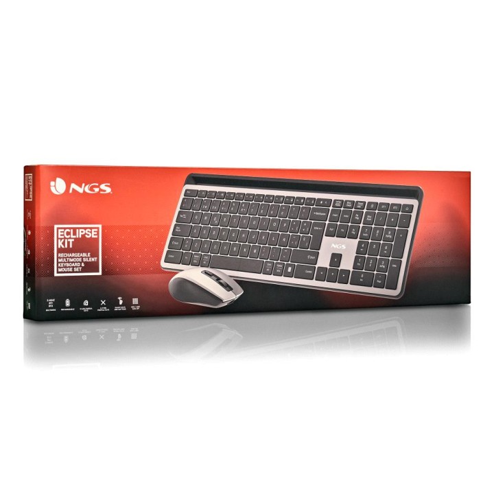 T+Ratón NGS Recargable Wireless Negro (ECLIPSEKIT)