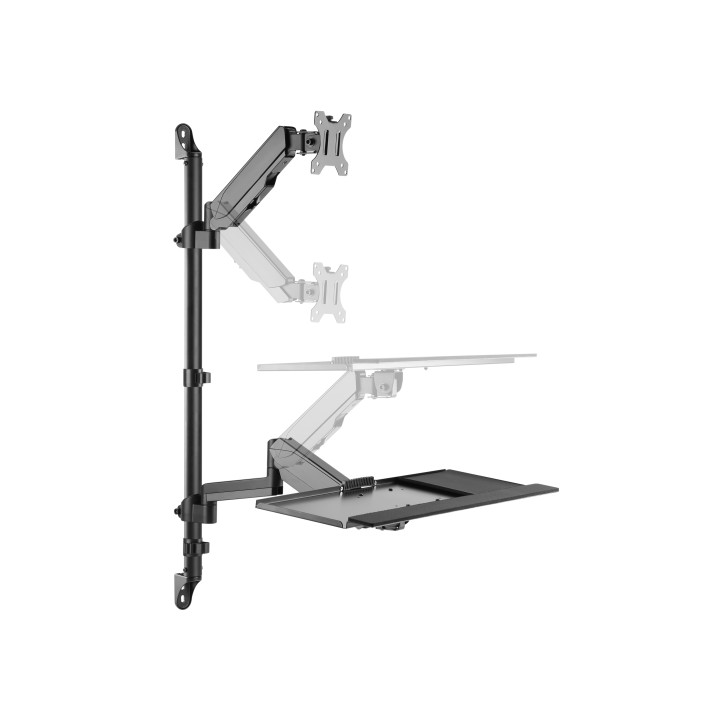 Soporte Pared EQUIP 17"-32" Bandeja Teclado (EQ650170)