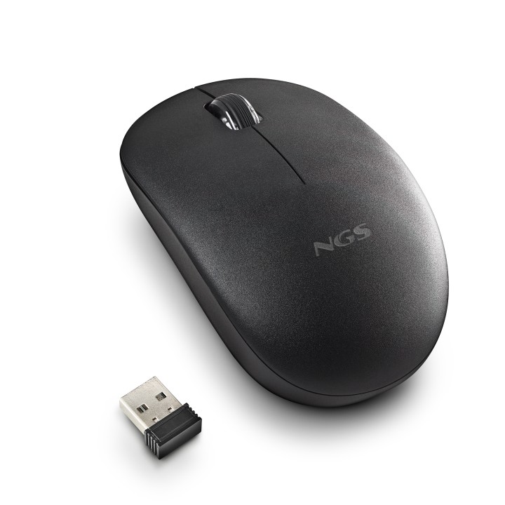 Ratón NGS FOG Pro Óptico RF 2.4GHz Negro (FOGPROBLACK)