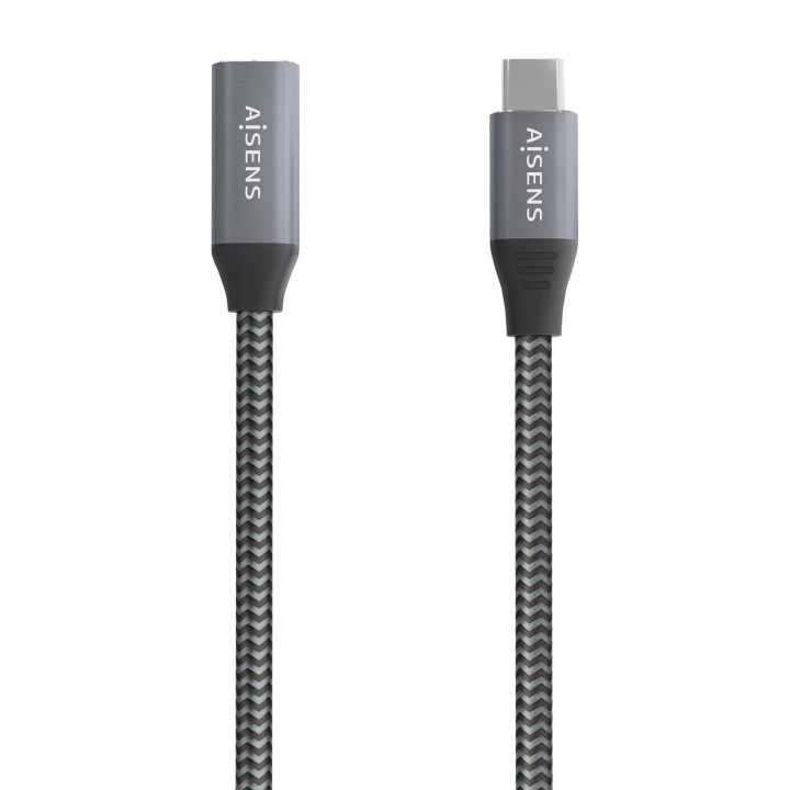 Cable AISENS USB-C/M a USB-C/H 1.5m Gris (A107-0761)