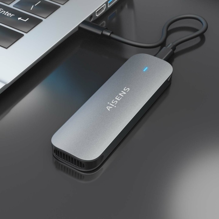 Caja SSD AISENS M.2 SATA USB-C 3.0 Gris (ASM2-006GRY)