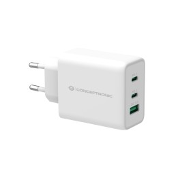 Cargador Pared CONCEPTRONIC 2Usb-C 1Usb-A (ALTHEA12W)