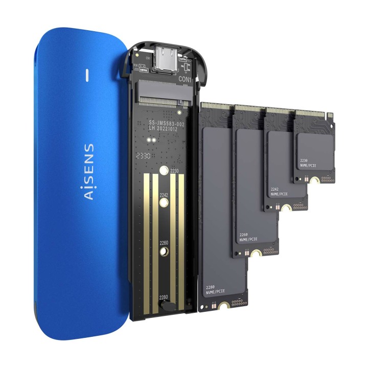 Caja SSD AISENS M.2 Usb3.2 Azul (ASM2-026BLU)