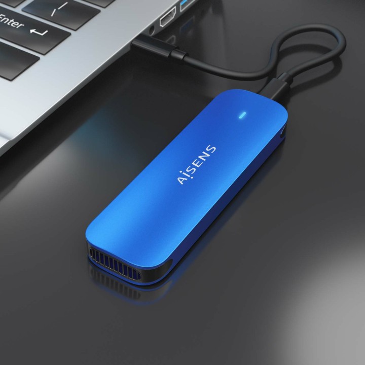 Caja SSD AISENS M.2 Usb3.2 Azul (ASM2-026BLU)