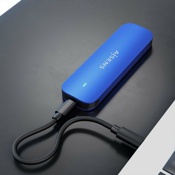 Caja SSD AISENS M.2 Usb3.2 Azul (ASM2-026BLU)