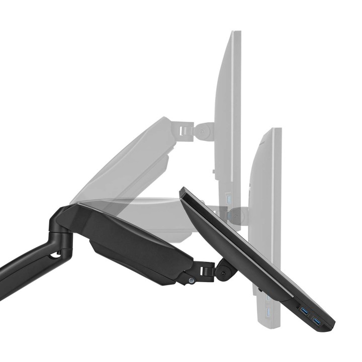 Soporte Pared AISENS 2 Brazos 17-32" Negro(WT32TSR-225)