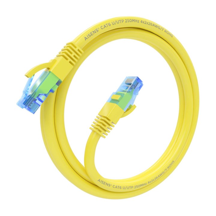 Cable AISENS RJ45 Cat.6 UTP CCA 1m Amarillo (A135-0833)