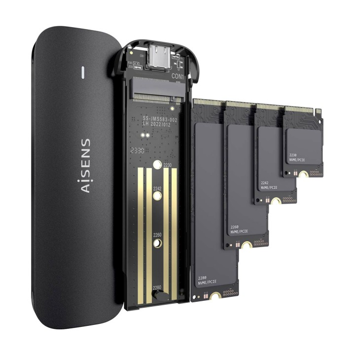 Caja SSD AISENS M.2 USB-C 3.1 Negro (ASM2-024B)