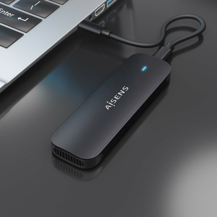 Caja SSD AISENS M.2 USB-C 3.1 Negro (ASM2-024B)