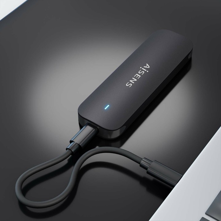Caja SSD AISENS M.2 USB-C 3.1 Negro (ASM2-024B)
