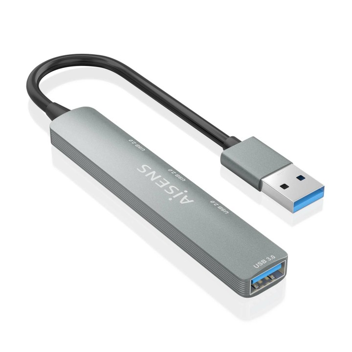 Hub AISENS USB-A 3.0 a 3USB 2.0/1USB-A Gris (A106-0859)