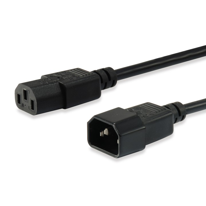 Cable Alimentación EQUIP C13/M a C14/H 3m (EQ112101)