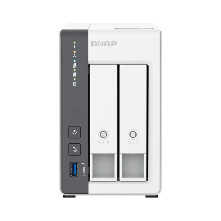 NAS QNAP 2 Bahías 4Gb USB-A RJ45 Blanco (TS-216G)
