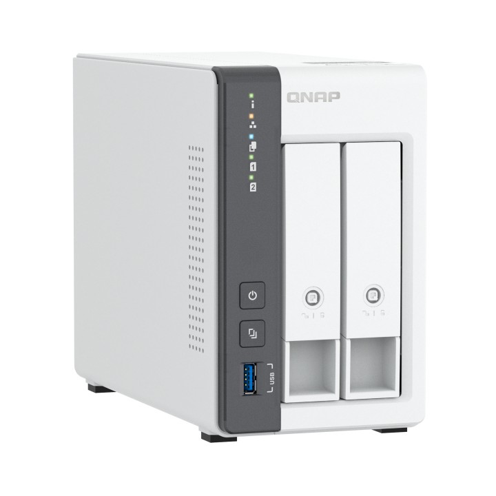 NAS QNAP 2 Bahías 4Gb USB-A RJ45 Blanco (TS-216G)