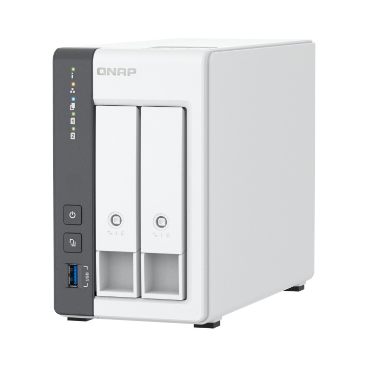 NAS QNAP 2 Bahías 4Gb USB-A RJ45 Blanco (TS-216G)