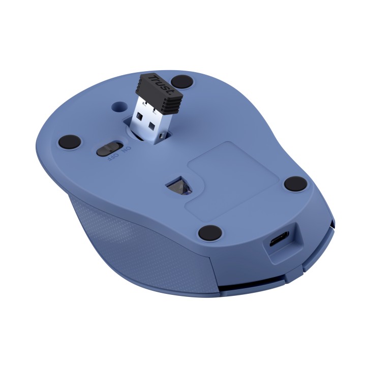 Ratón Trust Zaya Wireless RF Recargable Azul (25039)