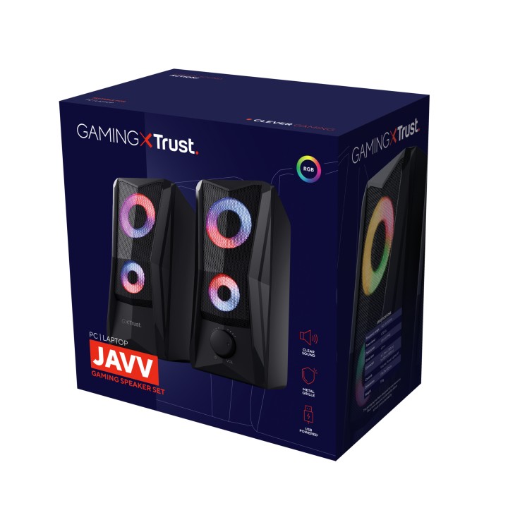 Altavoces Trust GTX 606 Javv 3.5mm BT Negros (25108)