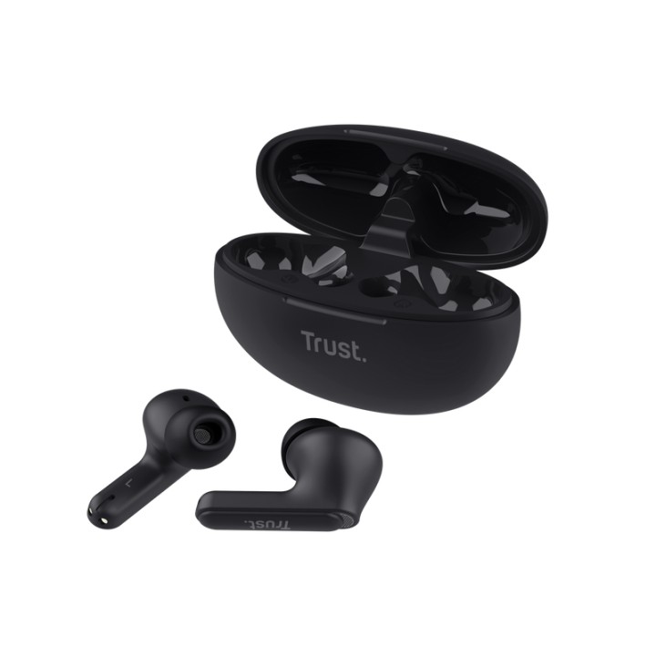 Auriculares Trust Yavi TWS Intraurales BT Negro (25296)