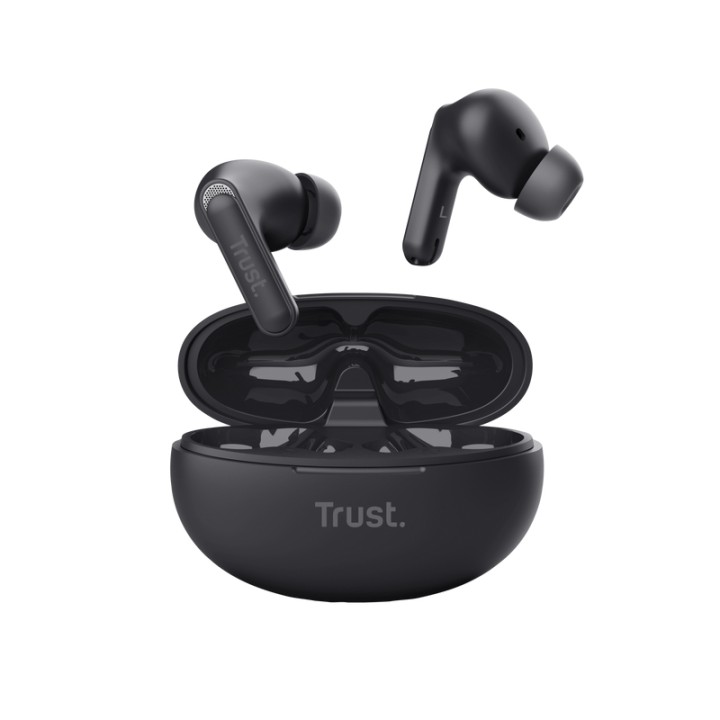 Auriculares Trust Yavi TWS Intraurales BT Negro (25296)