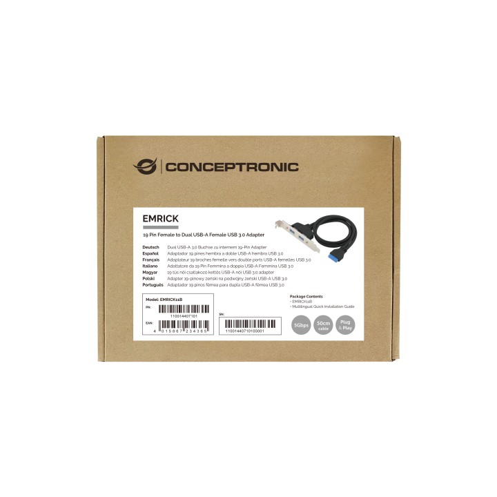 Controladora CONCEPTRONIC USB a 2xUSB 3.0 (EMRICK11B)