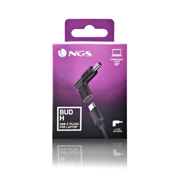 Clavijas NGS Portátil HP USB-C a BUD-L/ DC (BUD-H)