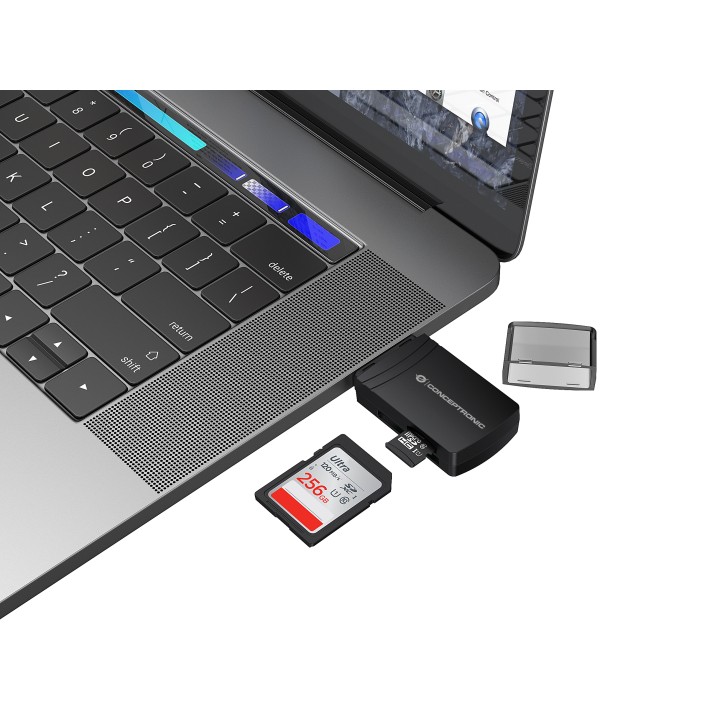 Lector Tarjetas CONCEPTRONIC USB-A 3.0 Negro (BIAN06B)