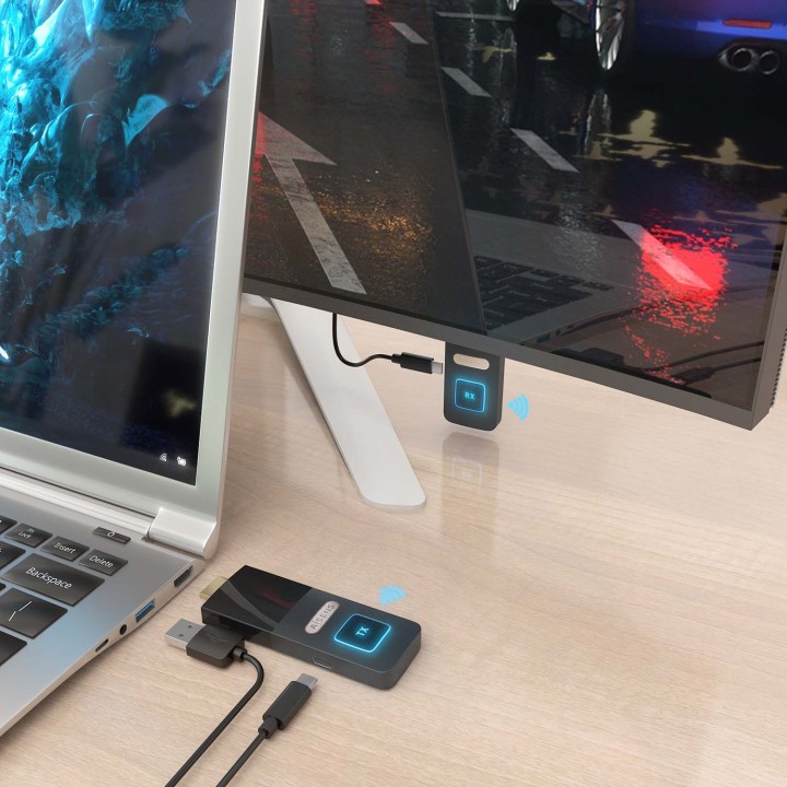 Adaptador AISENS Inalámbrico HDMI (ASWL-H2K30M001-BK)
