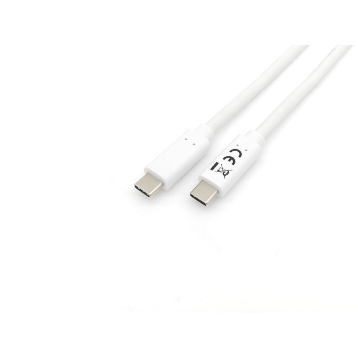 Cable EQUIP USB-C/M a USB-C/M 2m Blanco (128362)