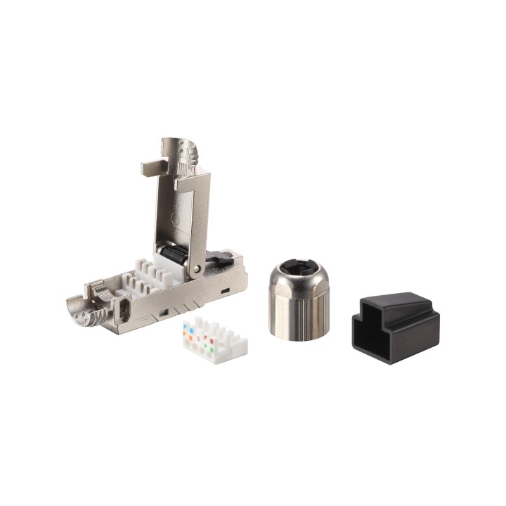 Conector EQUIP RJ45 Cat8.1 Kit 5 Negro/Acero (EQ121172)