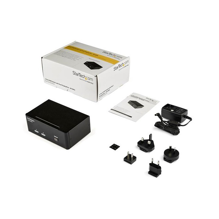 Conmutador STARTECH KVM 2p Displayport (SV231DPDDUA2)