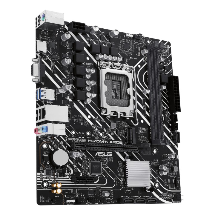 ASUS PRIME H610M-K ARGB: (1700) 2xDDR5 VGA HDMI mATX