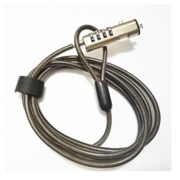 Cable Seguridad NILOX Combinación 1.9m Gris (NXSCN001)