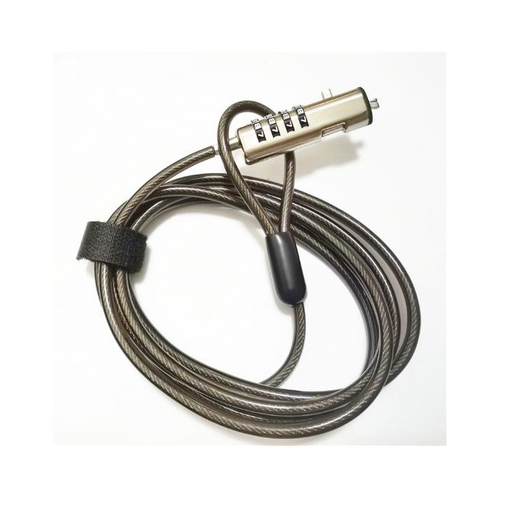 Cable Seguridad NILOX Combinación 1.9m Gris (NXSCN001)