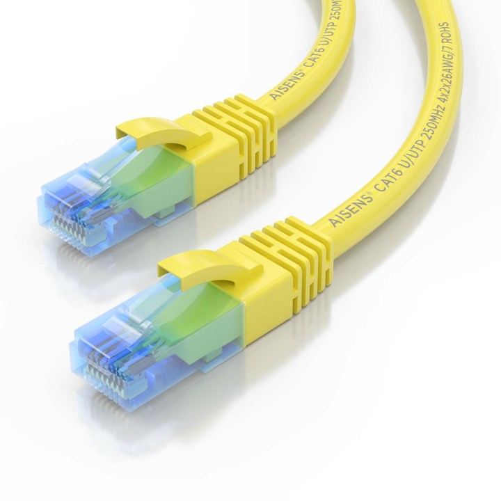 Cable AISENS RJ45 Cat.6 UTP CCA 3m Amarillo (A135-0836)