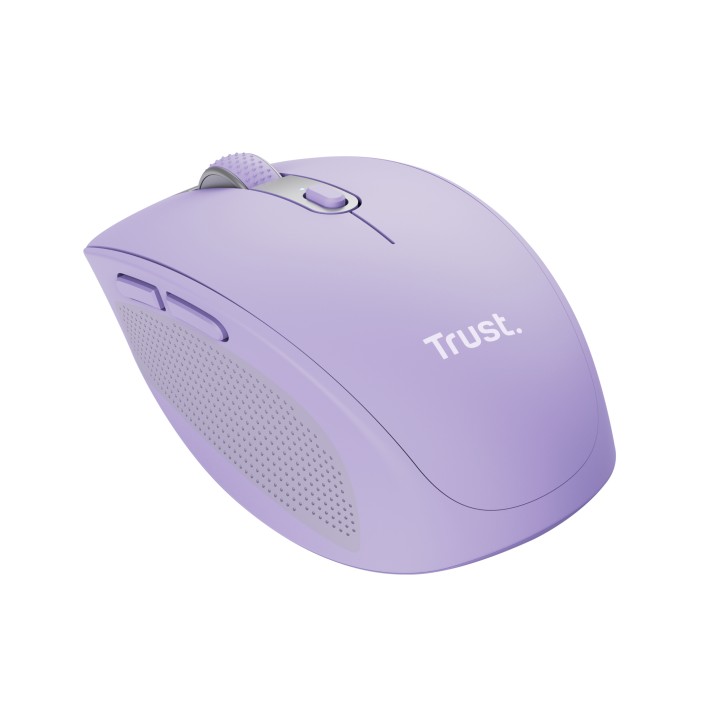 Ratón Trust Ozaa Óptico RF/Bluetooth Morado (25384)