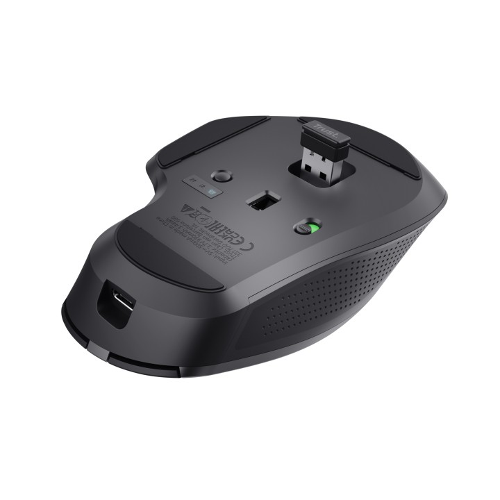 Ratón Trust Ozaa+ Óptico RF/Bluetooth Negro (24820)