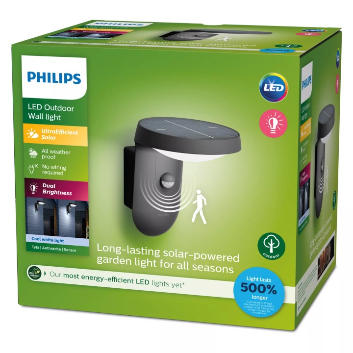 Aplique Solar Philips Tyla 1.2W Exterior (929003260501)