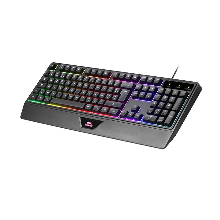 Pack Mars Gaming T+Ratón+Alfombrilla Negro (MCP124ES)