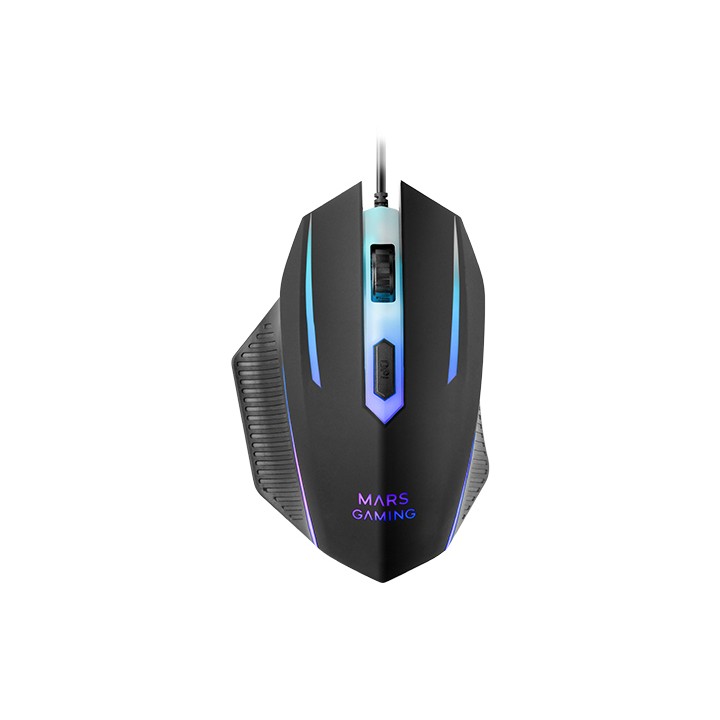 Pack Mars Gaming T+Ratón+Alfombrilla Negro (MCP124ES)