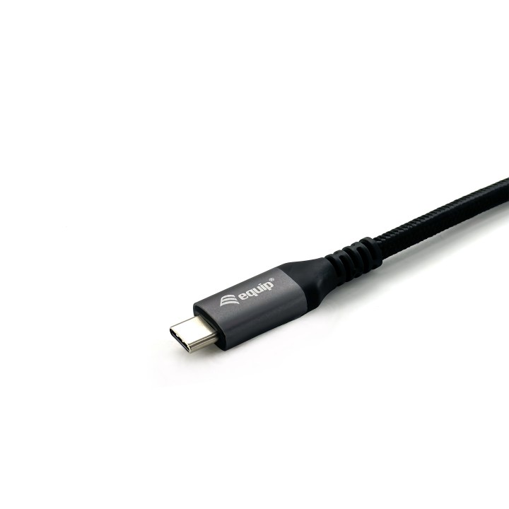 Cable EQUIP USB-C/M a USB-C/H 0.5m Negro (128370)