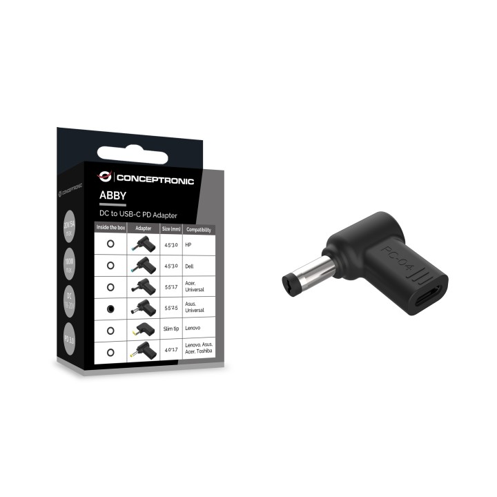 Adaptador CONCEPTRONIC USB-C a DC Asus (ABBY15PC04)