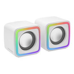 Altavoces Mars Gaming DSP 8W 2.0 USB Blancos (MSCUBEW)