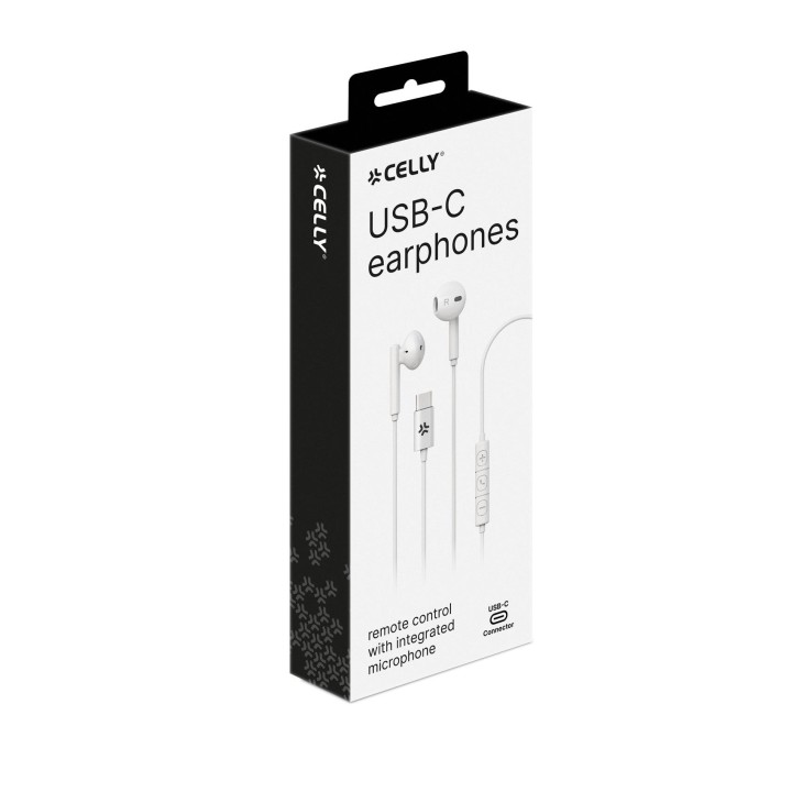 Auriculares CELLY USB-C Blancos (UP1100TYPECWH)