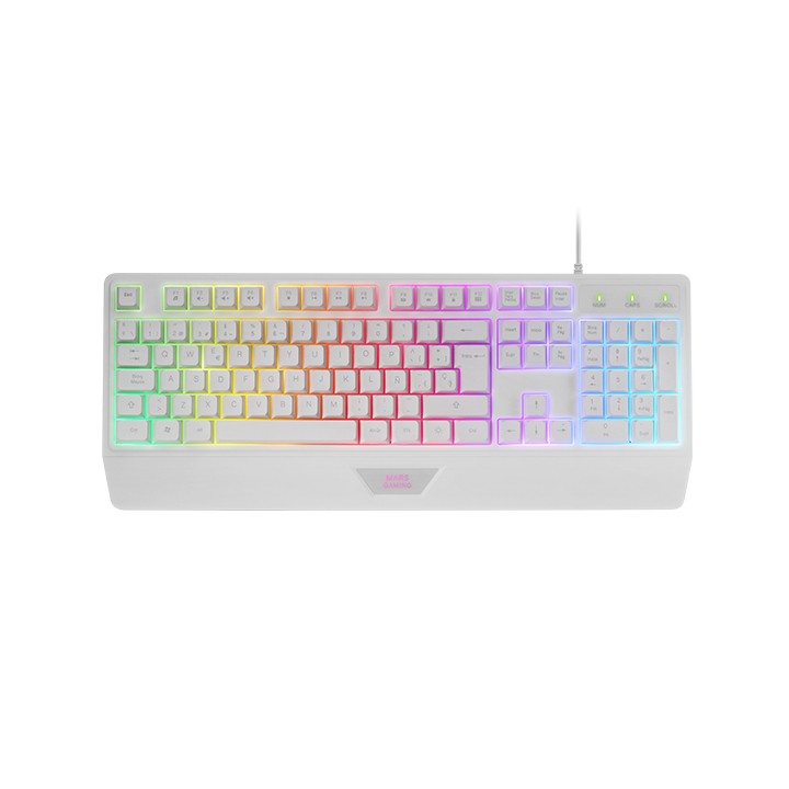 Pack Mars Gaming T+Ratón+Alfombrilla Blanco (MCP124WES)