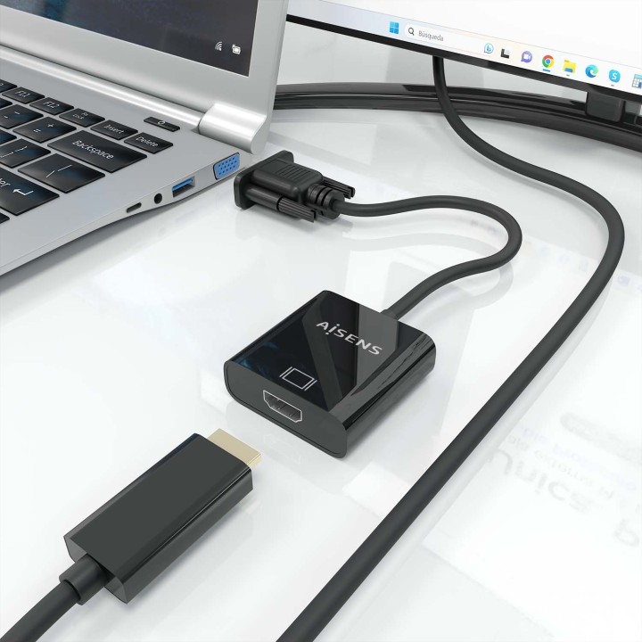 Conversor AISENS VGA/M a HDMI/3.5mm/mUSB/H (A115-0873)