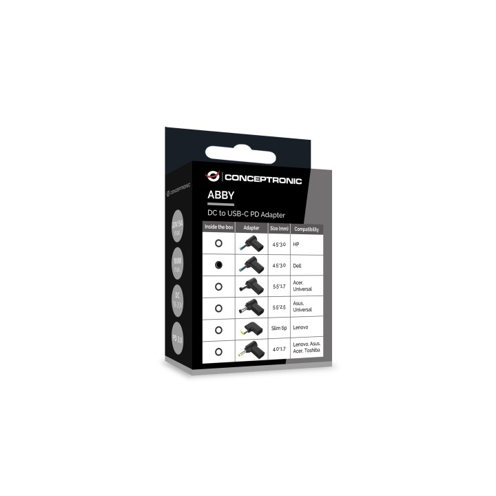Adaptador CONCEPTRONIC Usb-C a DC Dell (ABBY15PC02)