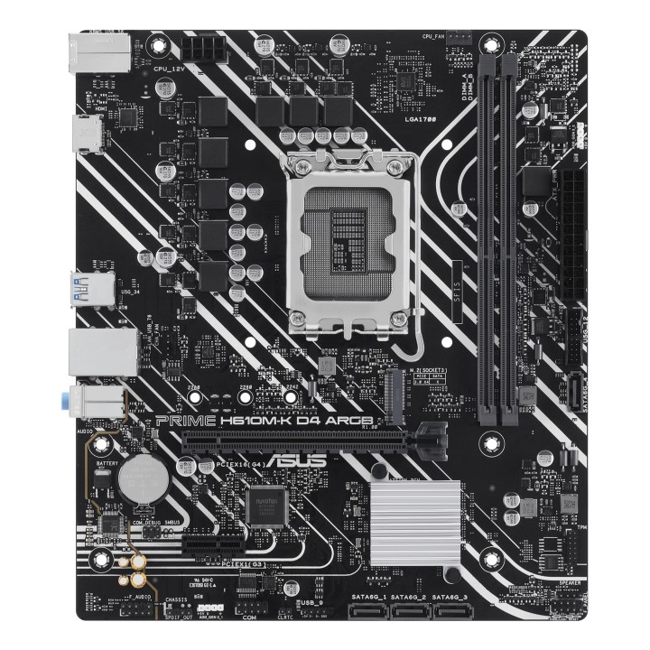ASUS PRIME H610M-K D4 ARGB: (1700) 2DDR4 HDMI RJ45 mATX
